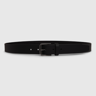 Men's ECCO® Leather Adjustable Belt - Black - Main