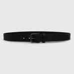 Men's ECCO® Leather Formal Adjustable Belt - Brown - Main