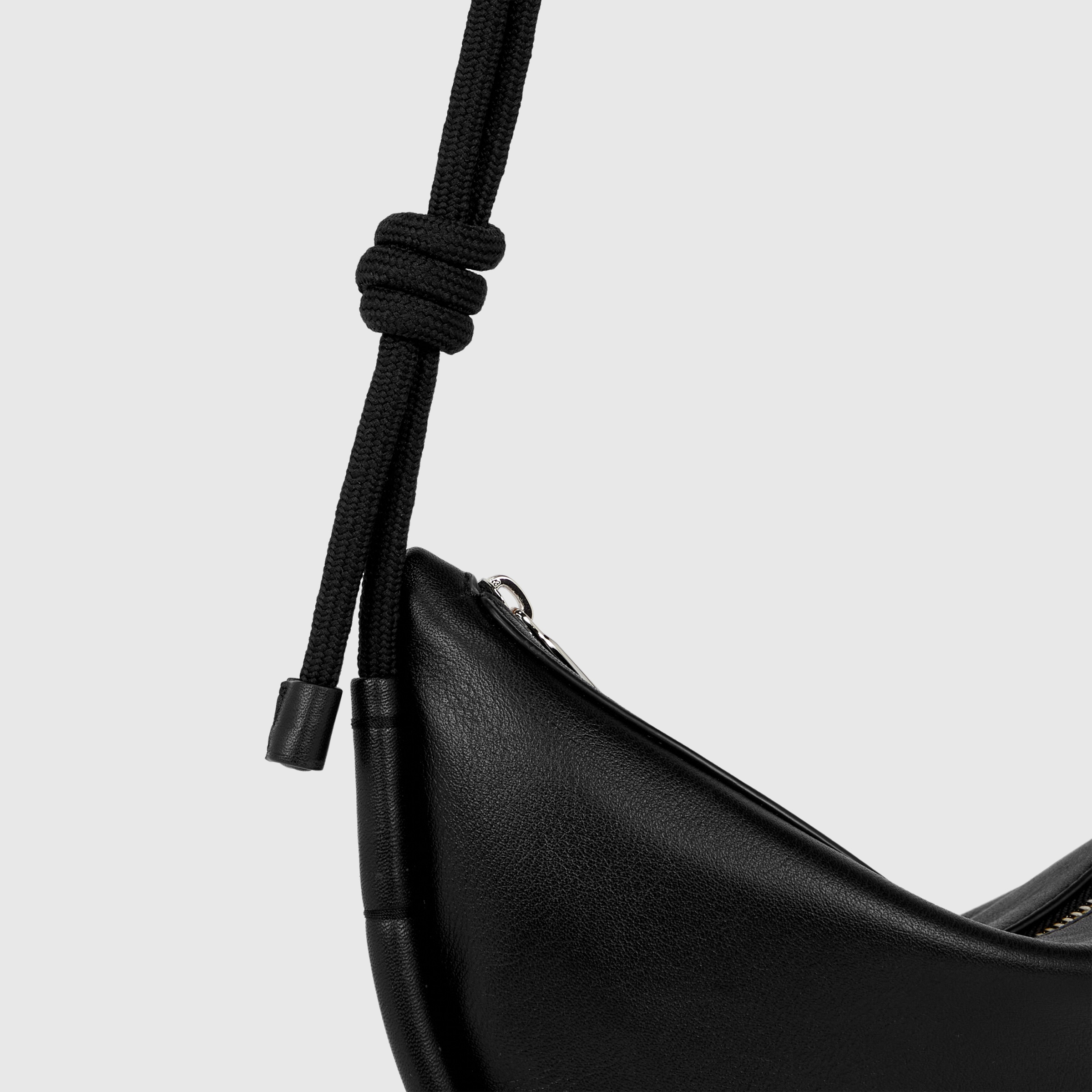 ECCOยฎ Contact Fortune Leather Crossbody Bag - Black - Detail-2