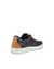 Men's ECCO® Soft Classic Nubuck Sneaker - Black - Back