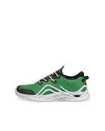 Men's ECCO Biom Infinite Textile Sneaker - Green - Outside