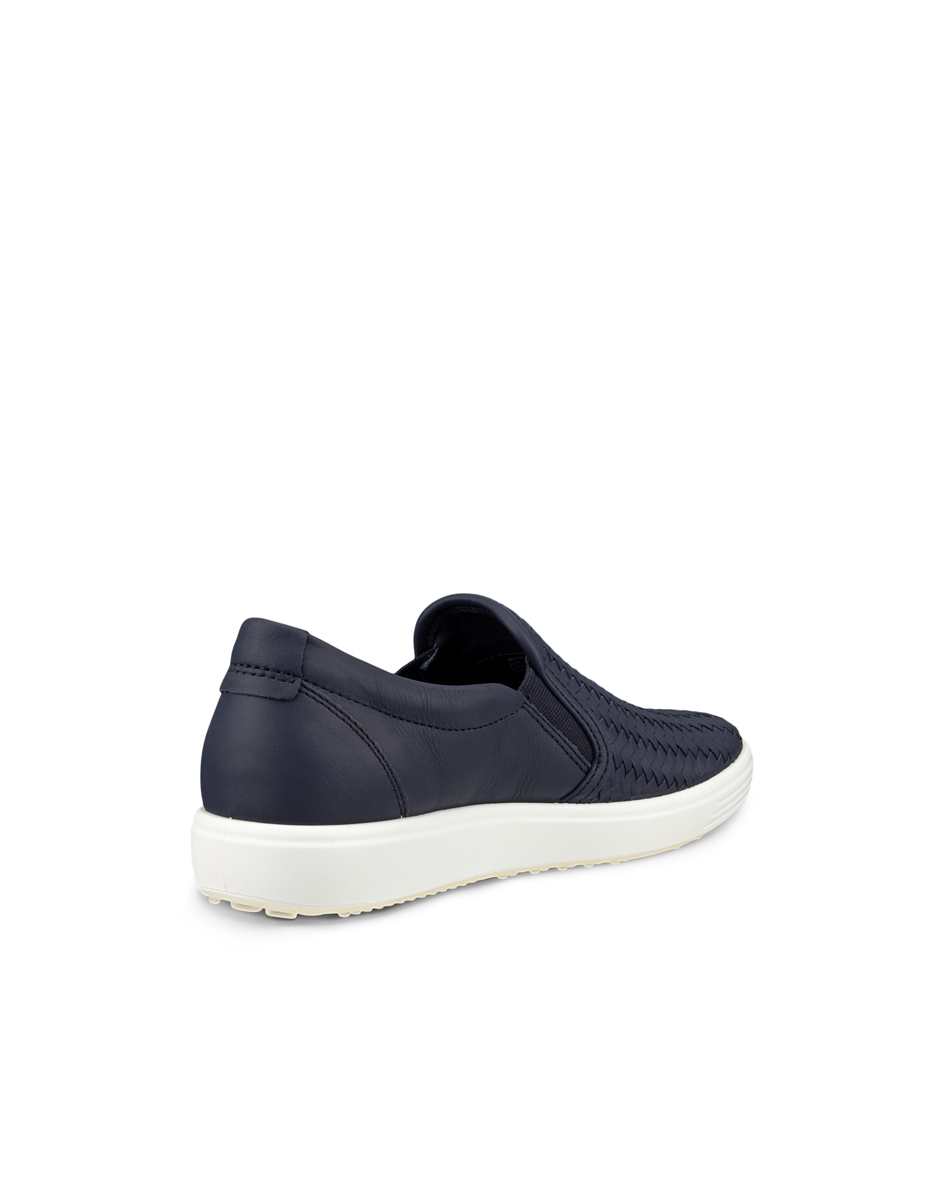 ECCO Soft 7 ウィメンズ レザースリッポンスニーカー - 青 - Back