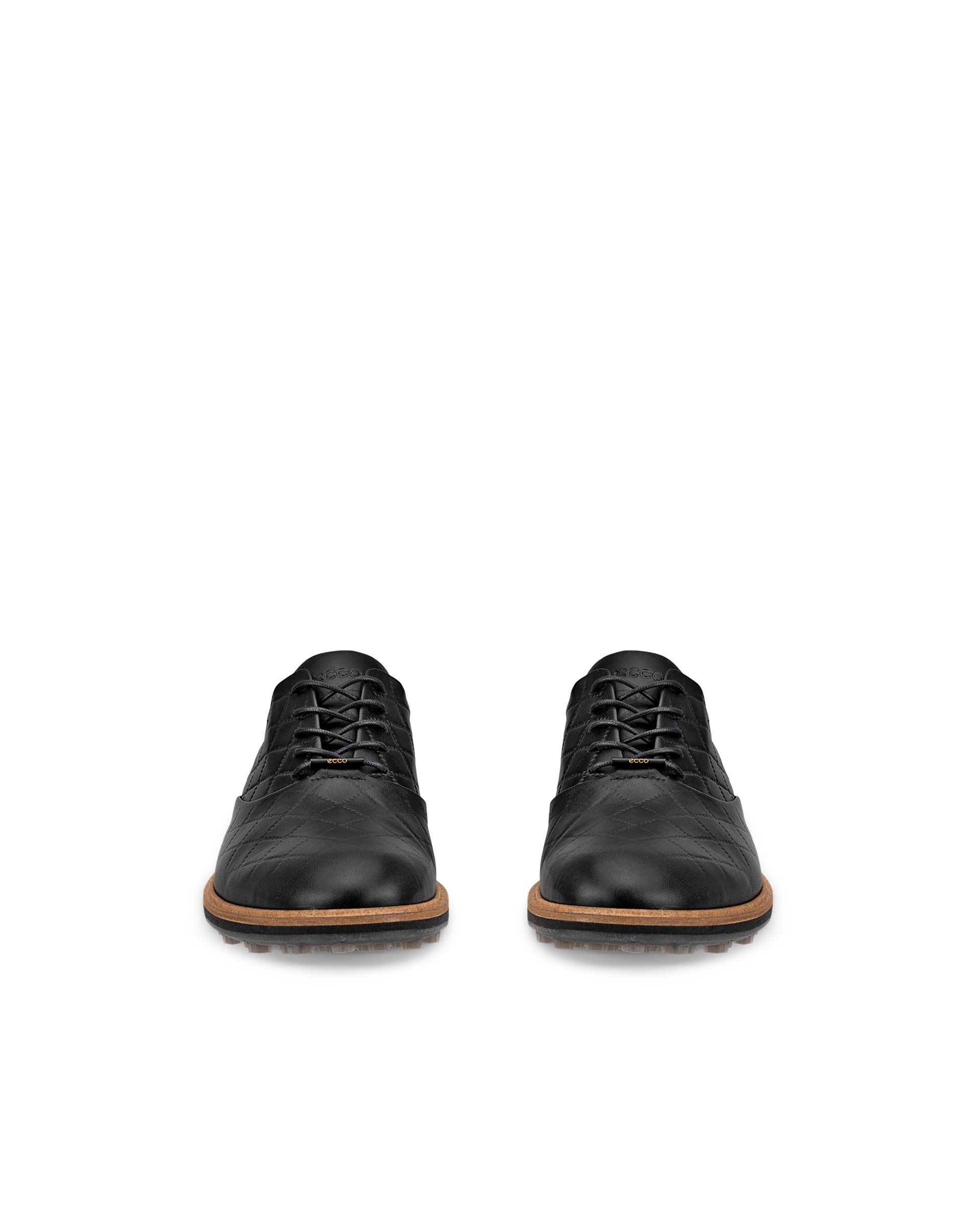 ECCO Men Classic Hybrid Golf Shoes - Black - Front pair