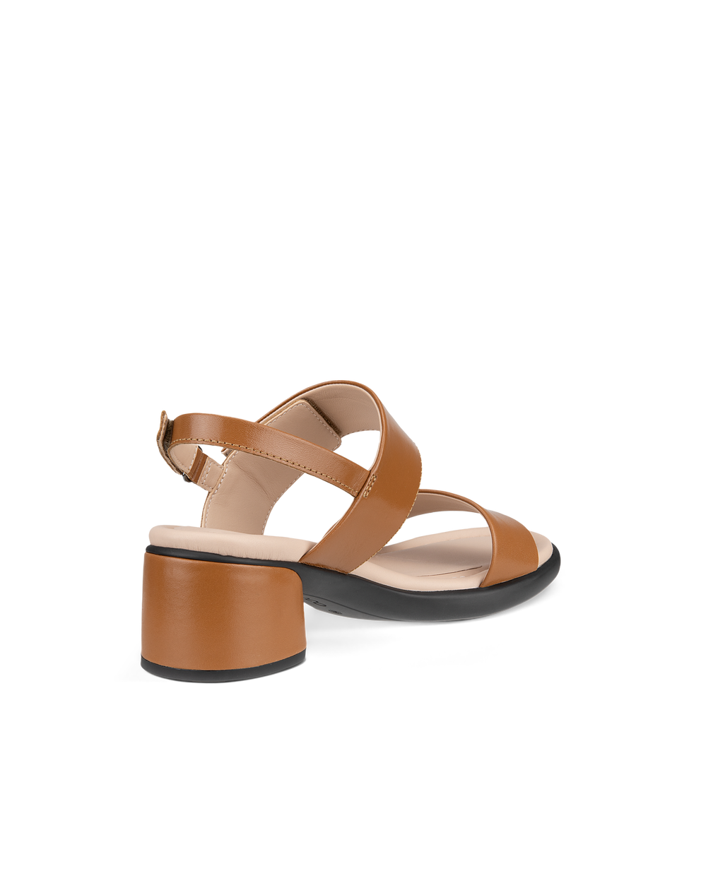 여성용 ECCO® Sculpted Sandal LX 35 가죽 힐 샌들 - Brown - Back