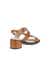 Women's ECCO® Sculpted Sandal LX 35 Leather Heeled Sandal - Brown - Back