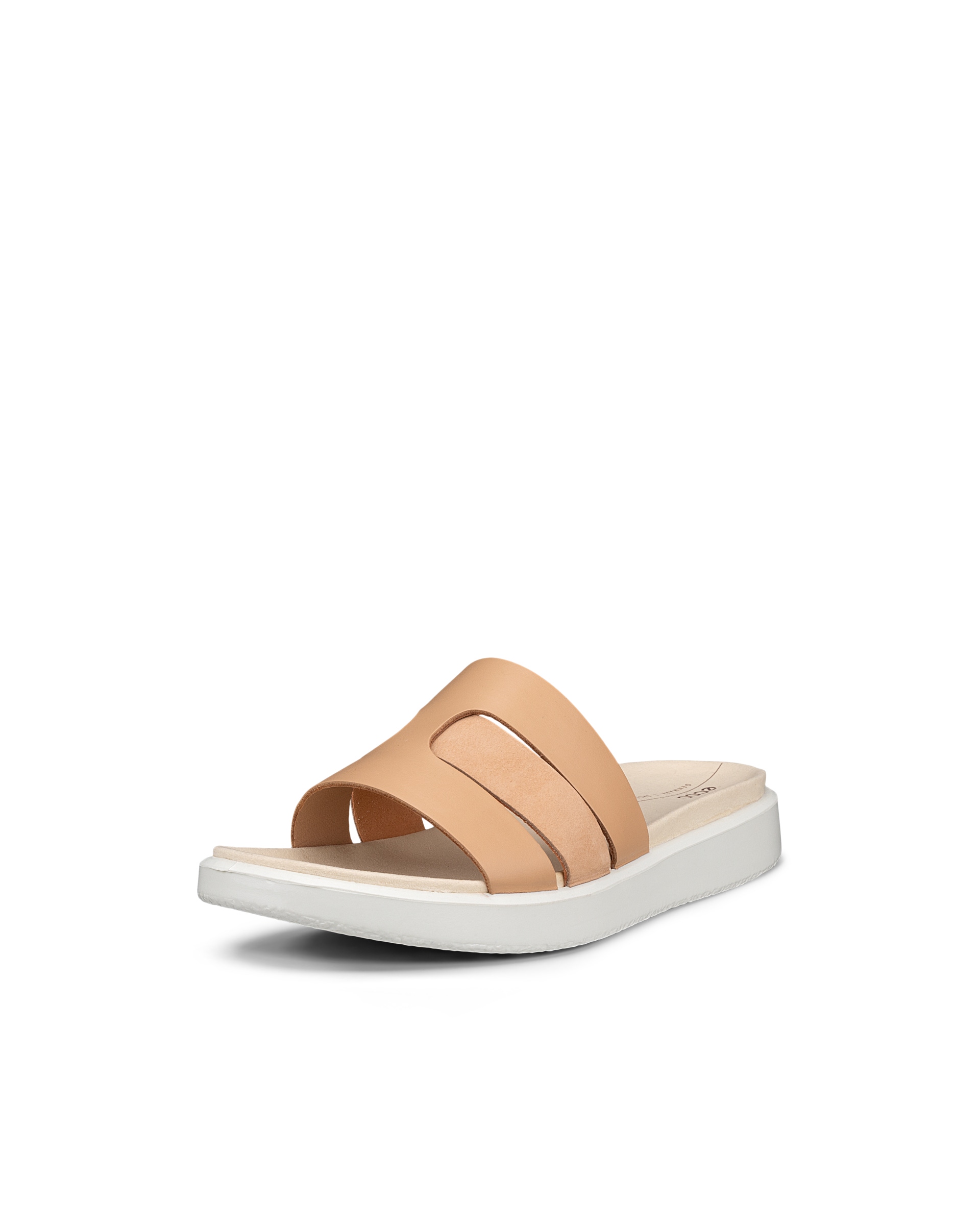 Women's ECCO® Flowt Nubuck Slide - Brown - Main