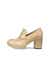 Women's ECCO® Shape Sculpted Motion 55 Leather Block-Heeled Loafer - Beige - Outside