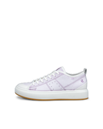 ECCO® Street Ace baskets en cuir pour femme - Violet - Outside