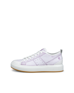 ECCO® Street Ace baskets en cuir pour femme - Violet - Outside