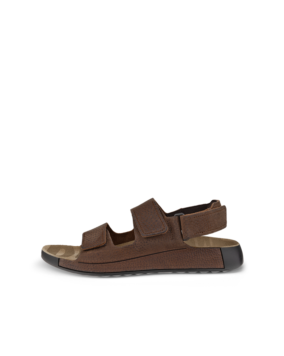 ECCO Men's Cozmo 2 Leather Sandals - Brown - Outside