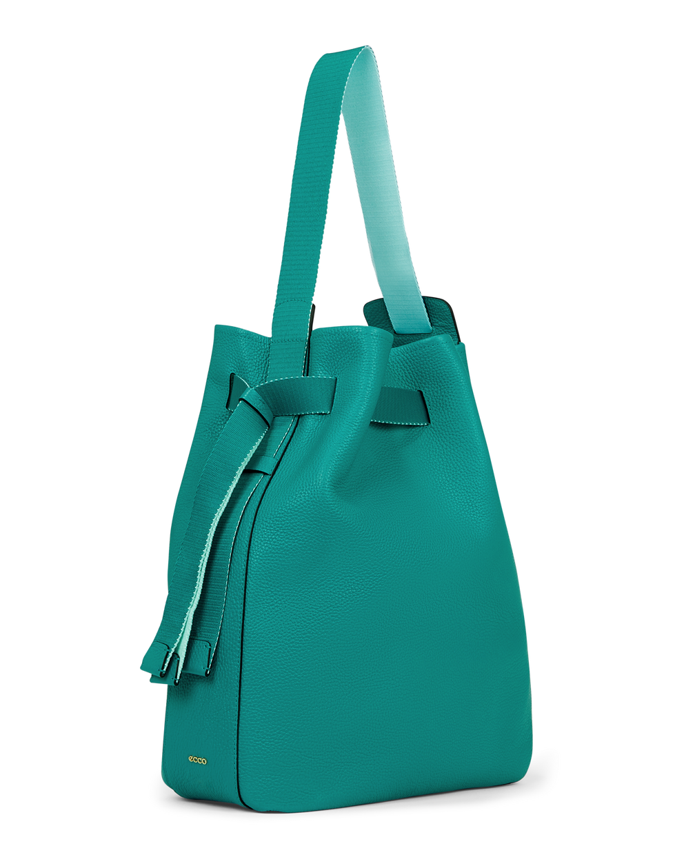 ECCO® Sail L Pebbled Leather Hobo Bag - Green - Main