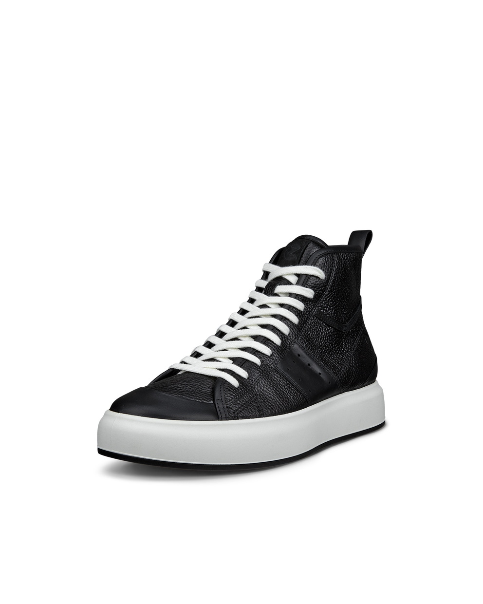 ECCO® Street Ace baskets montante en cuir pour homme - Noir - Main