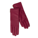 Women's ECCO® Leather Gloves - Red - Main