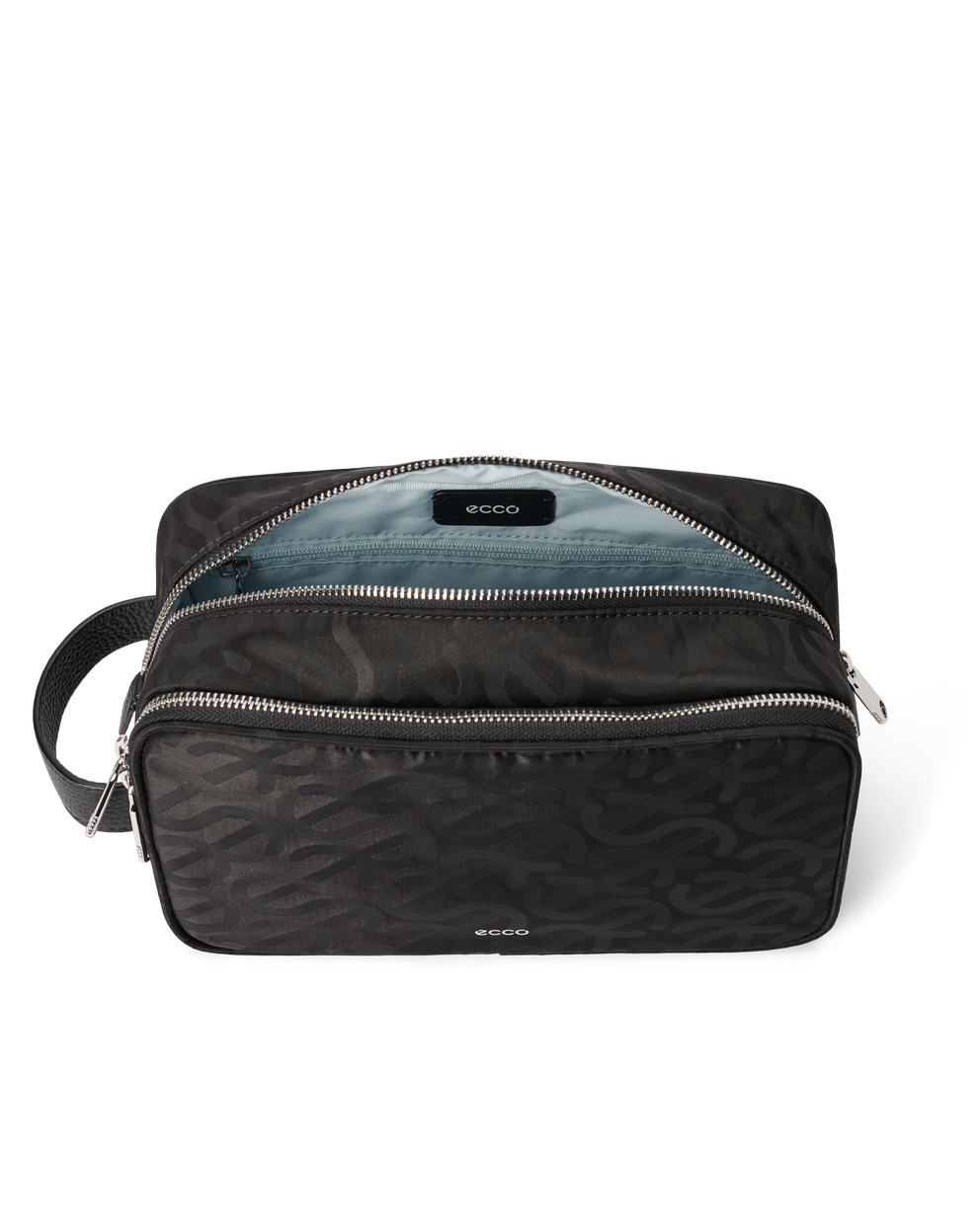 Bolso de piel ECCO® Tech Kit - Negro - Inside