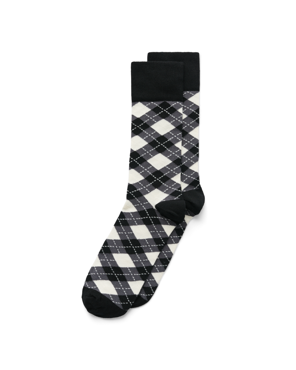 ECCO Men's Argyle Socks - Black - Main