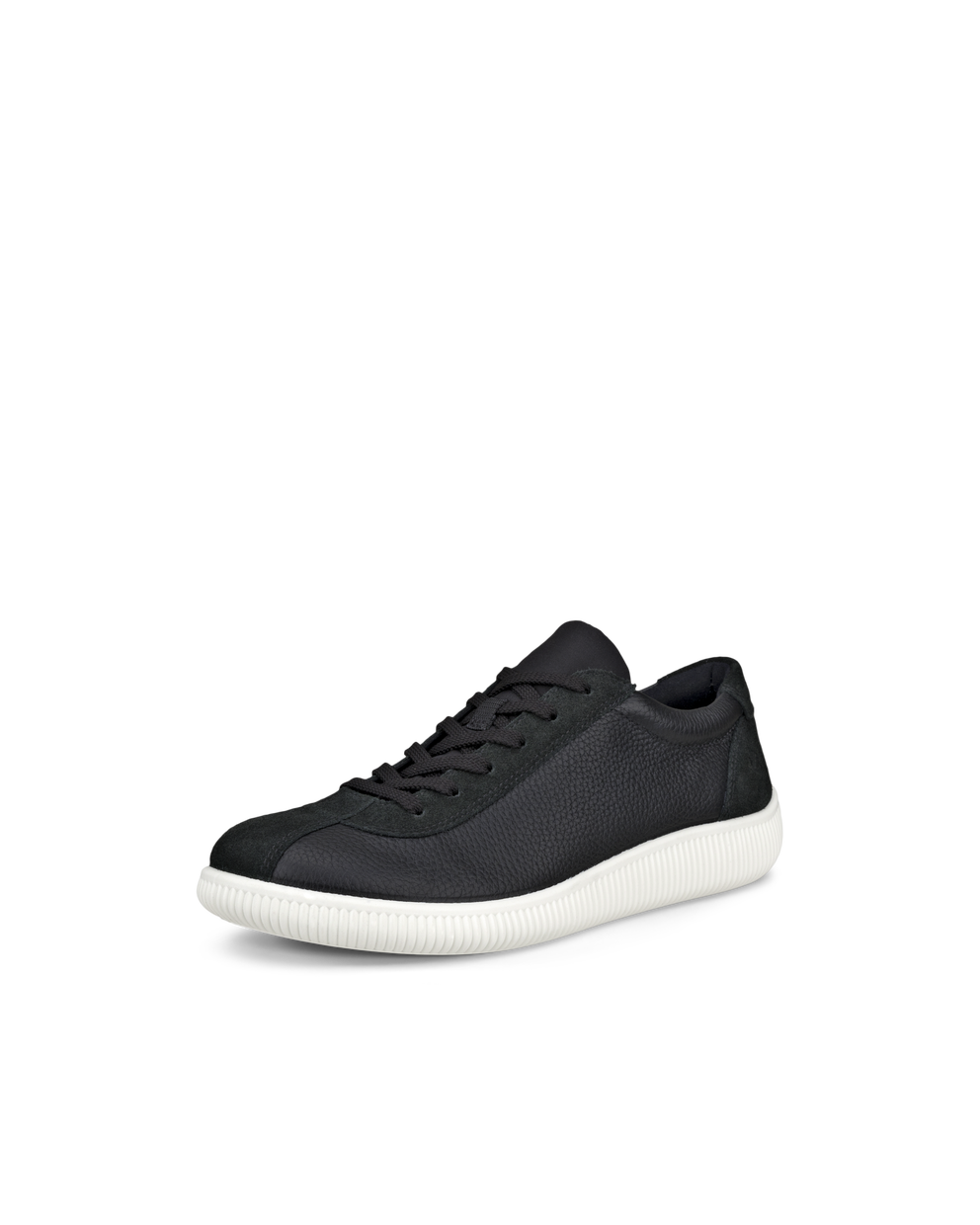 ECCO® Soft Zero baskets en cuir pour femme - Noir - Main