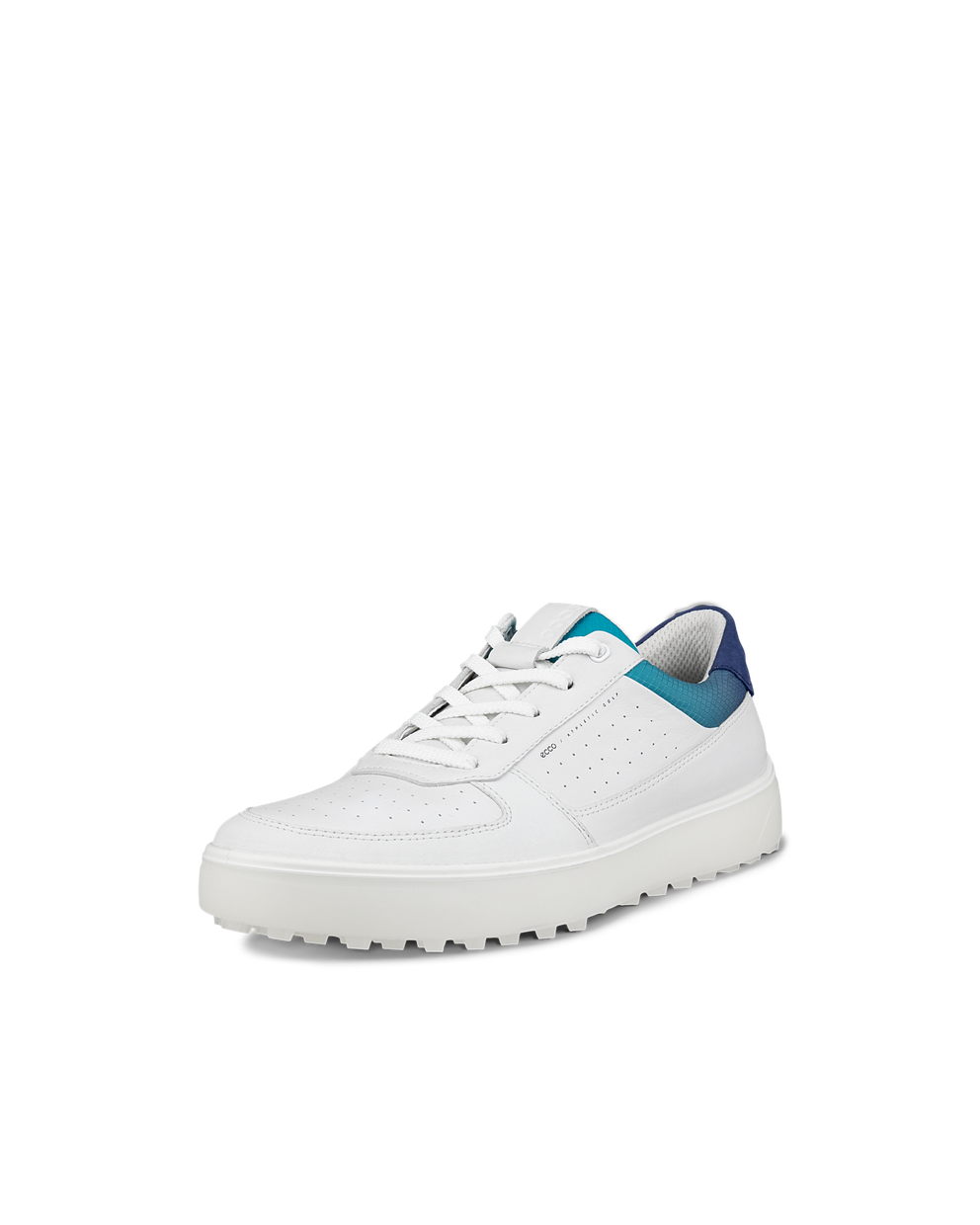 Men's ECCO® Golf Tray Leather Shoe - White - Main