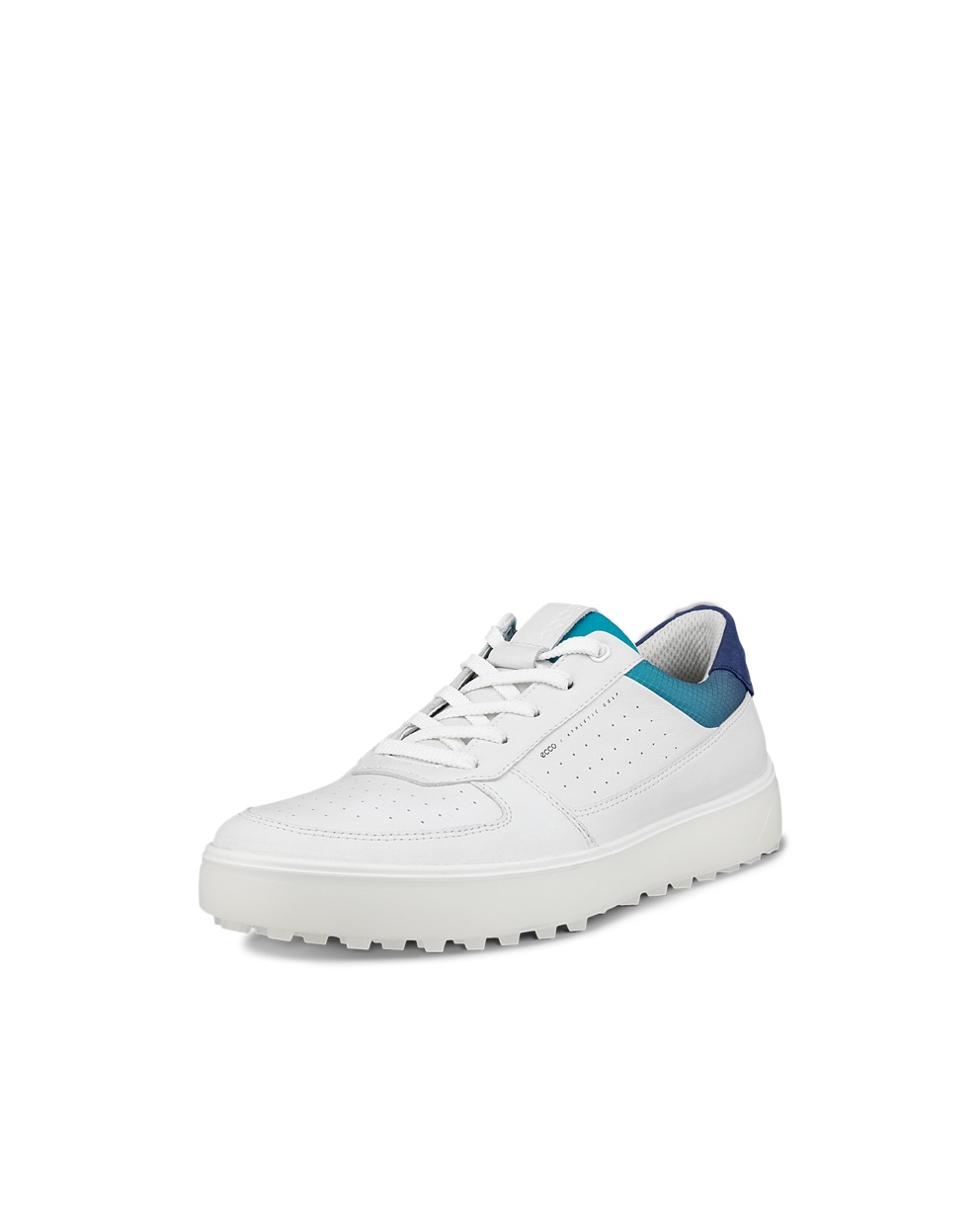 Men's ECCO® Golf Tray Leather Shoe - White - Main