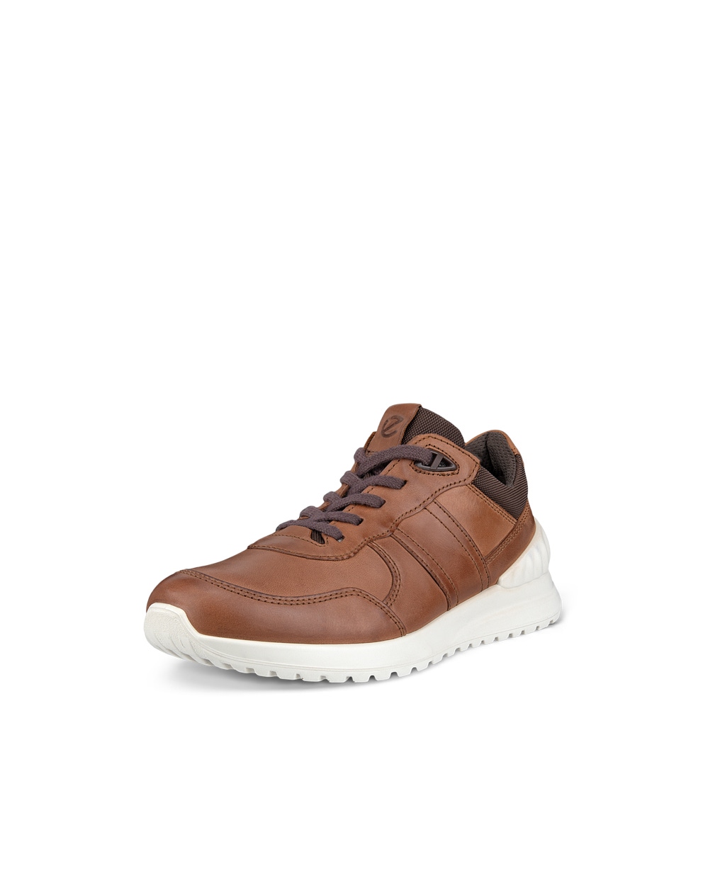 Men's ECCO® Astir Lite Leather Sneaker - Brown - Main