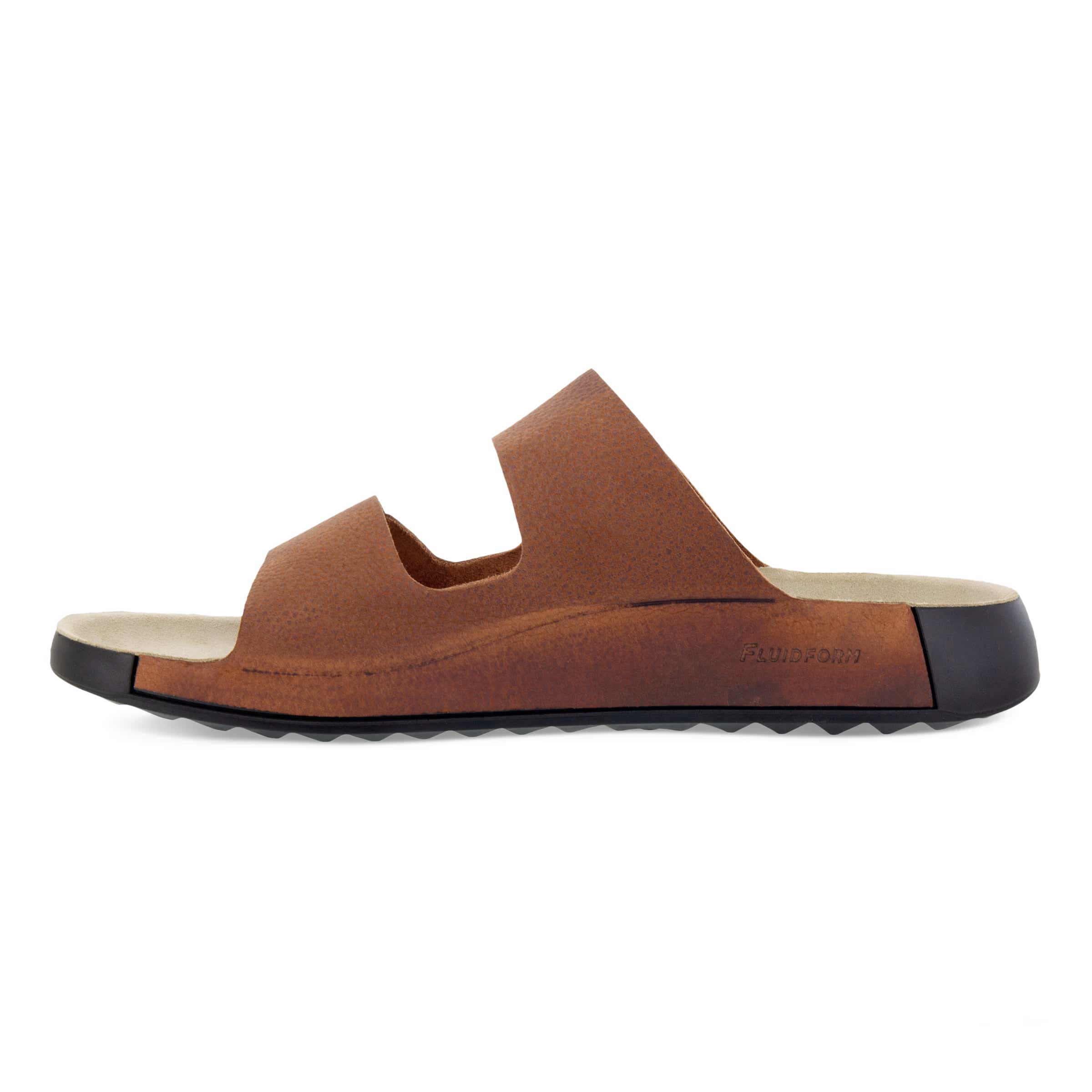 ECCO Cozmo メンズ ヌバック2ストラップサンダル - Brown - Inside
