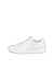 Men's ECCO® Street Tray Leather Sneaker - White - Outside