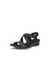 Women's ECCO® Finola Leather Heeled Sandal - Black - Main