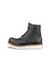 Men's ECCO® Staker Leather Moc-Toe Boot - Black - Outside