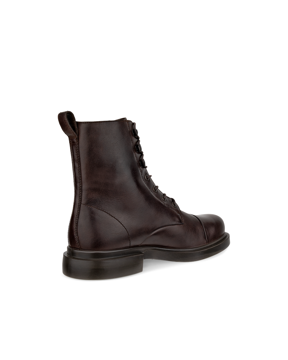 Men's ECCO® Metropole Seoul Leather Mid-Cut Boot - Brown - Back