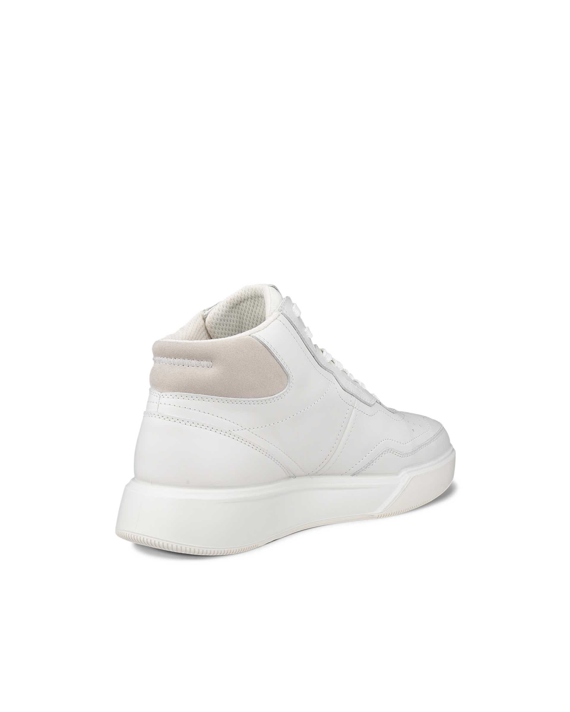 Dámske členkové kožené tenisky ECCO® STREET COURT - Biela - Back