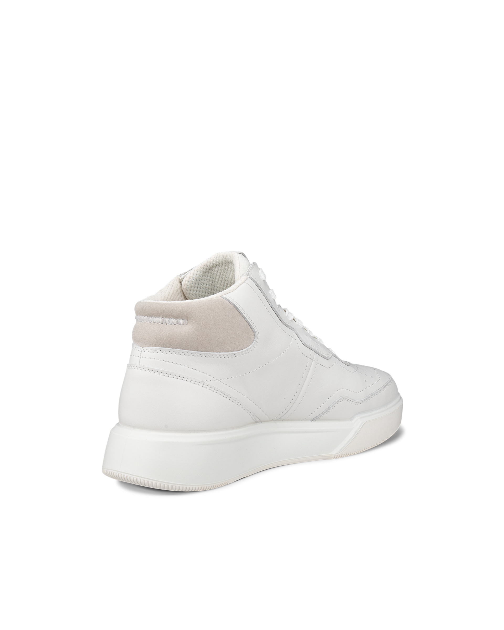 Dámske členkové kožené tenisky ECCO® STREET COURT - Biela - Back