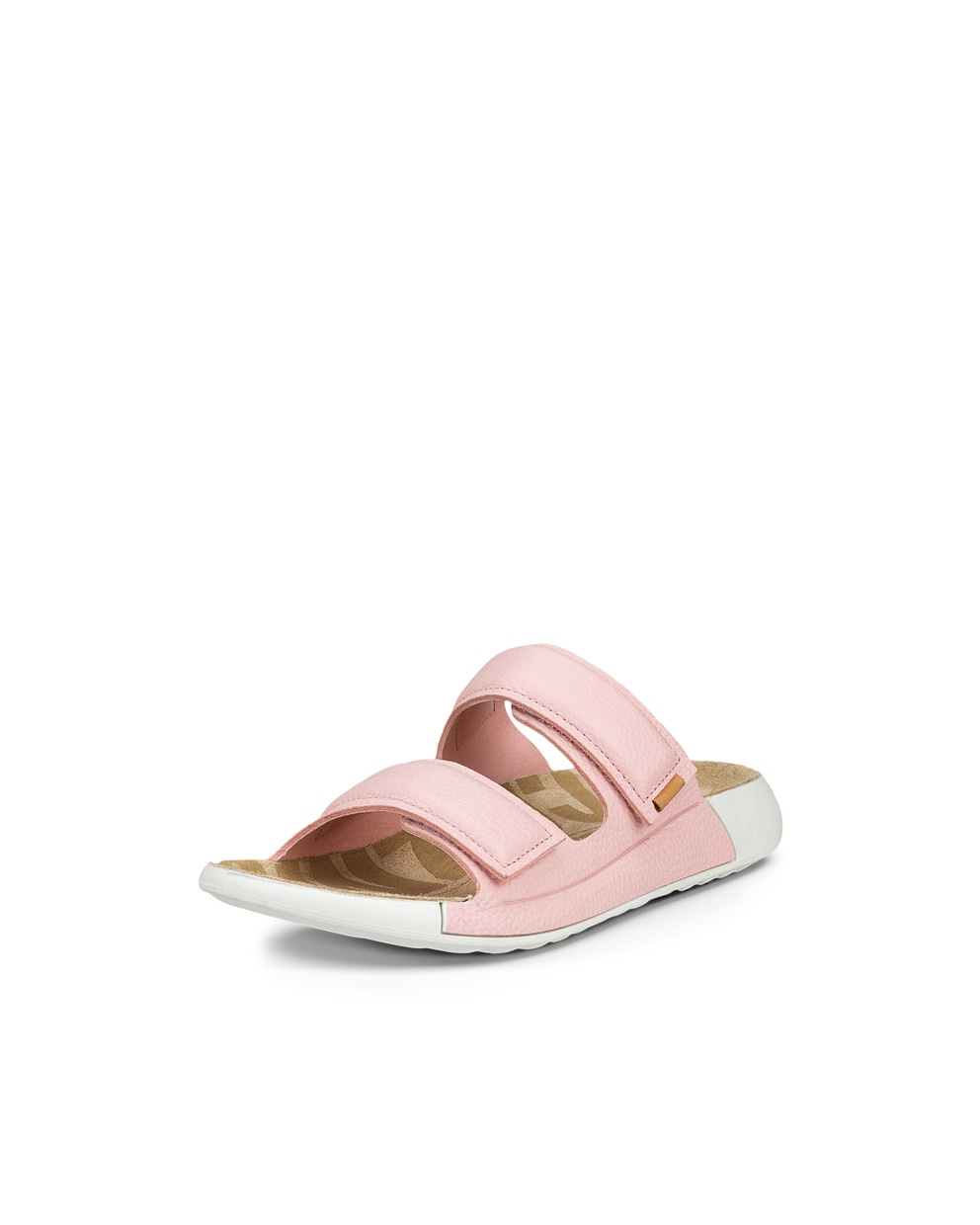 Women's ECCO® Cozmo 60 Leather Two Strap Sandal - Pink - Main