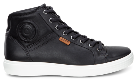 ECCO Mens Soft 7 High Top | Black