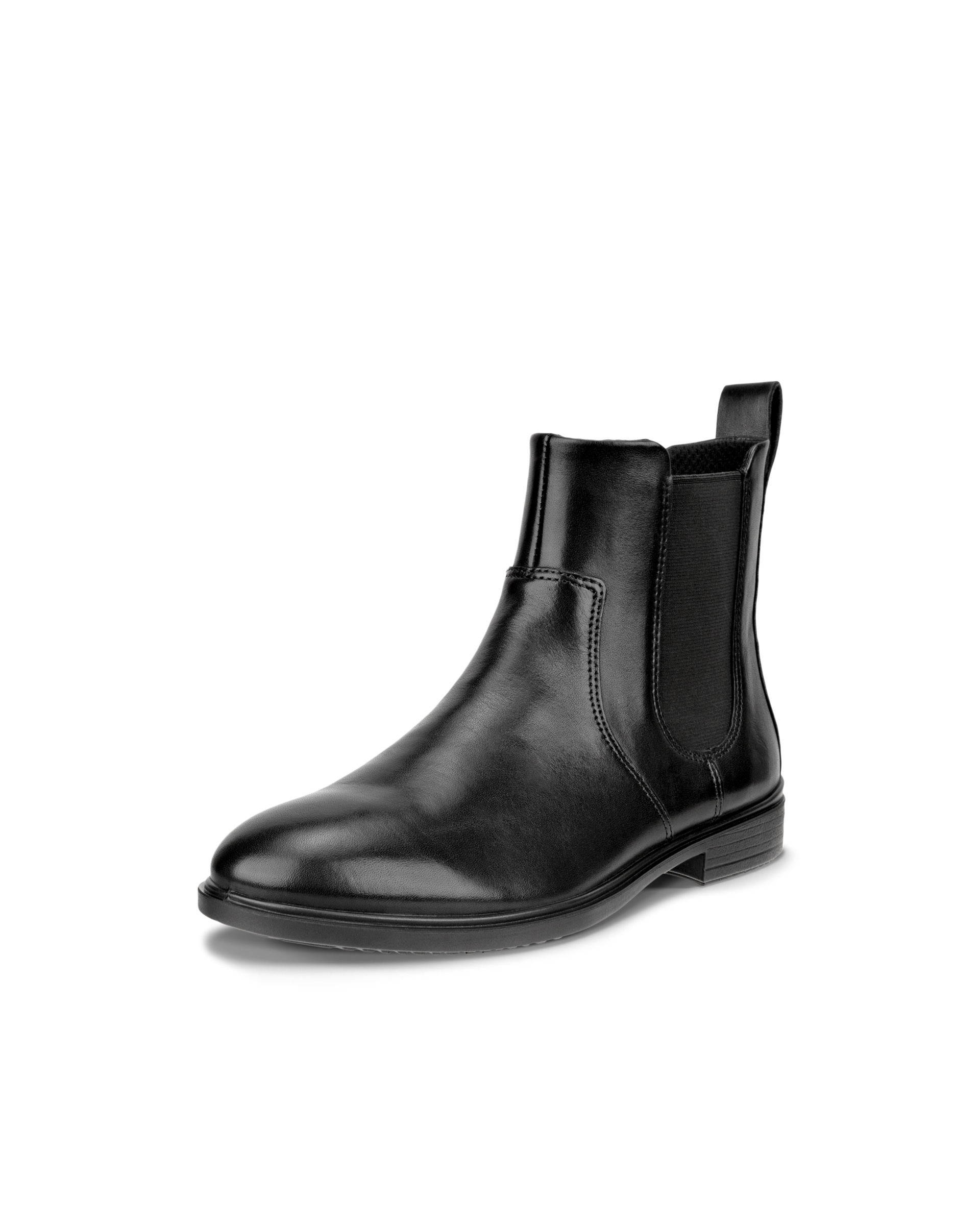 Women's ECCO® Touch 15 Leather Chelsea Boot - Black - Main