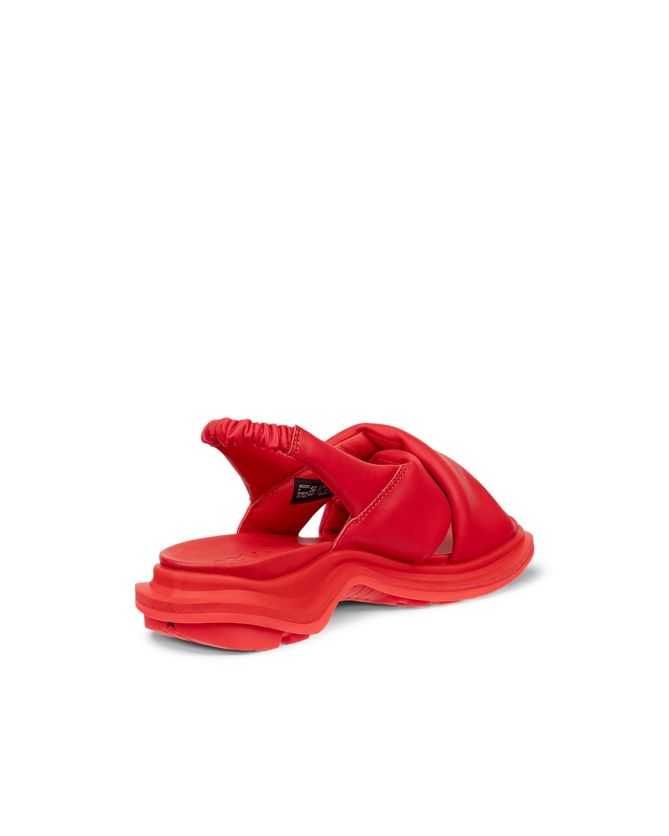 Red ecco sandals on sale