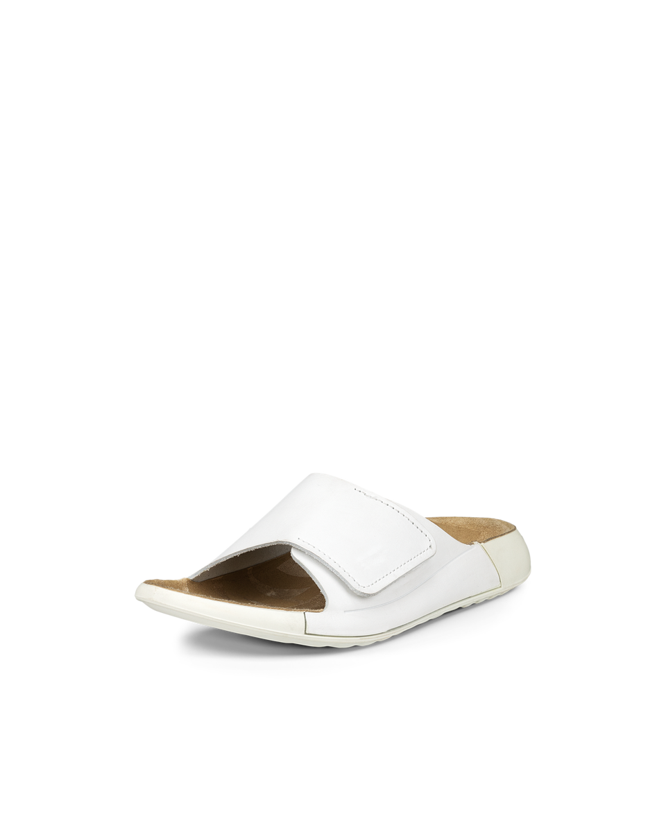 ECCO Women's Cozmo Slide Sandals - White - Main
