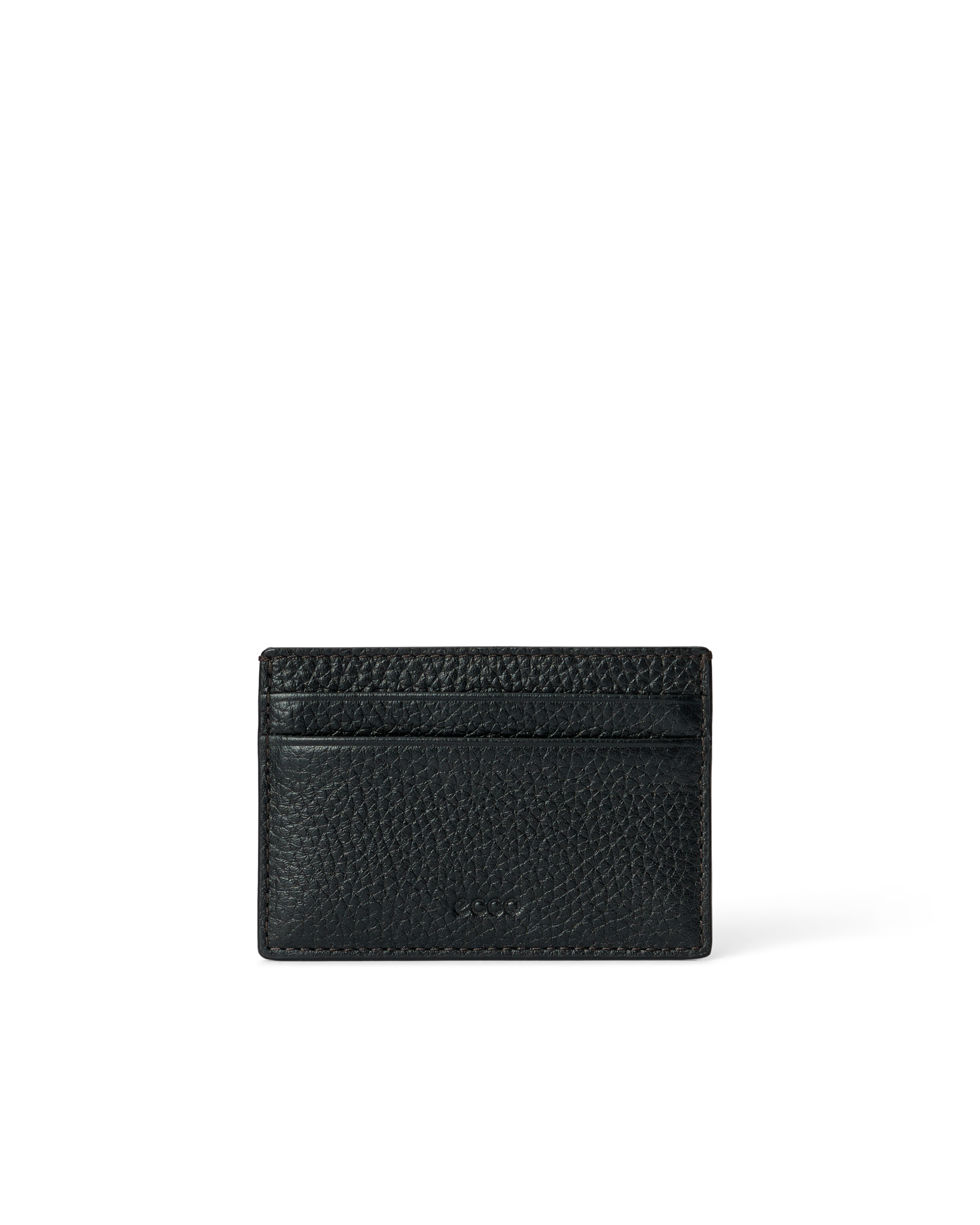 Men's ECCO® Small Leather Card Case - Black - Main