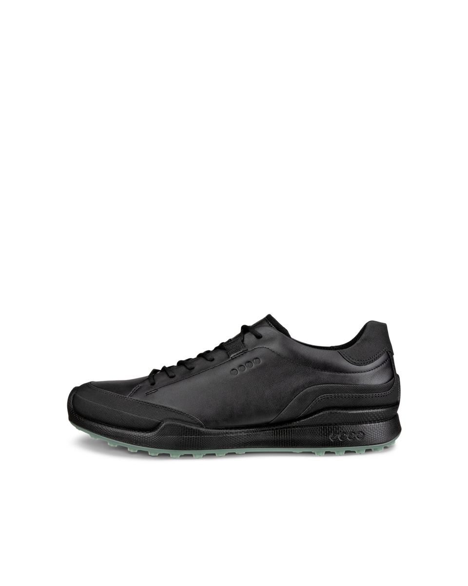 Men s ECCO Golf Biom Hybrid Leather Shoe Black