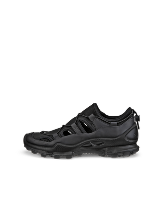 Women's ECCO® Biom C-Trail Leather Sneaker - Black - Outside