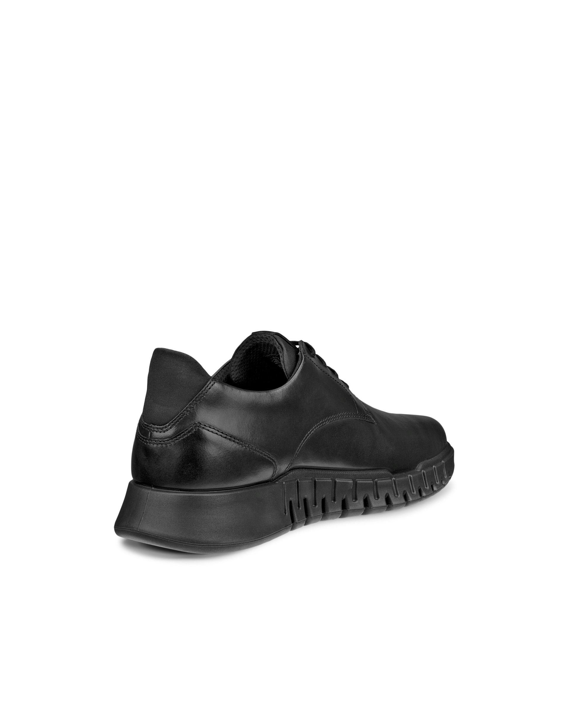 Zapatillas de piel sin cordones ECCO® Gruuv Studio para hombre - Negro - Back