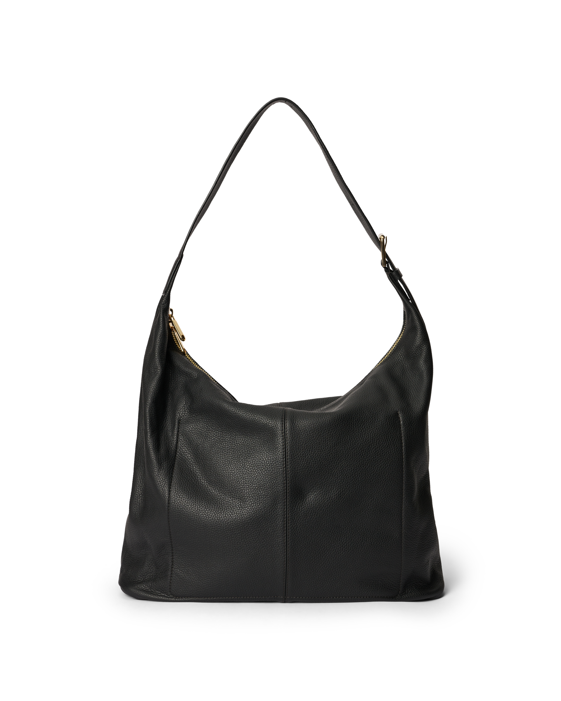 Bolso hobo de piel ECCO® Hobo - Negro - Back