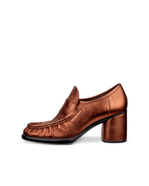 ECCO® Sculpted LX 55 plokk-kontsaga nahast loafer naistele - Pruun - Outside