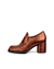 Women's ECCO® Sculpted LX 55 Leather Block-Heeled Loafer - Brown - Outside