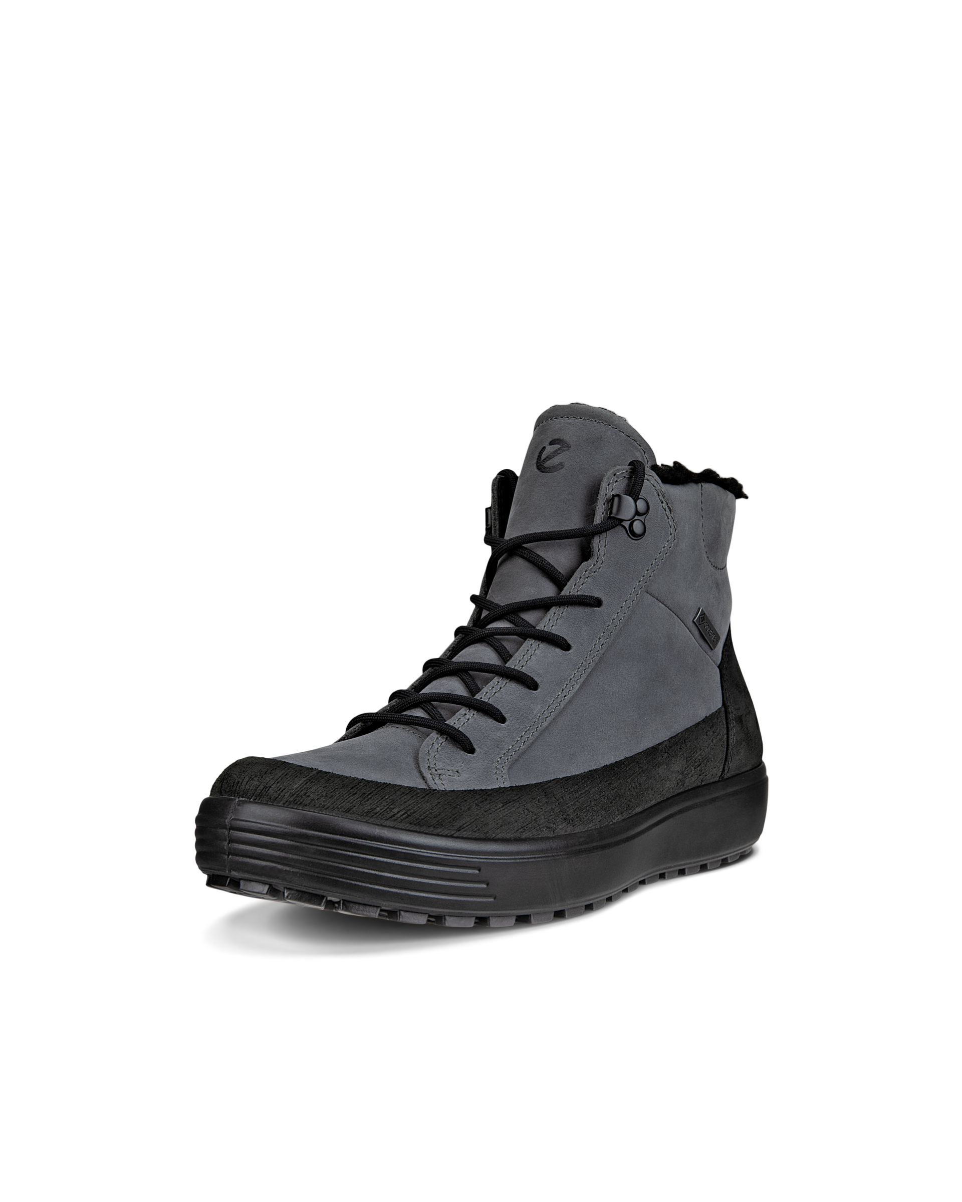 Botas de caña media de nobuk Gore-Tex ECCO® Soft 7 Tred para hombre - Gris - Main