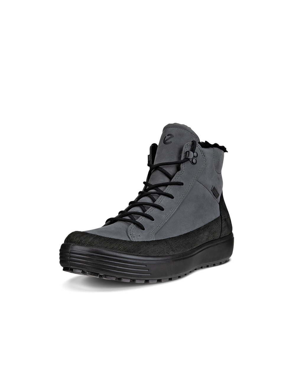 Botas de caña media de nobuk Gore-Tex ECCO® Soft 7 Tred para hombre - Gris - Main