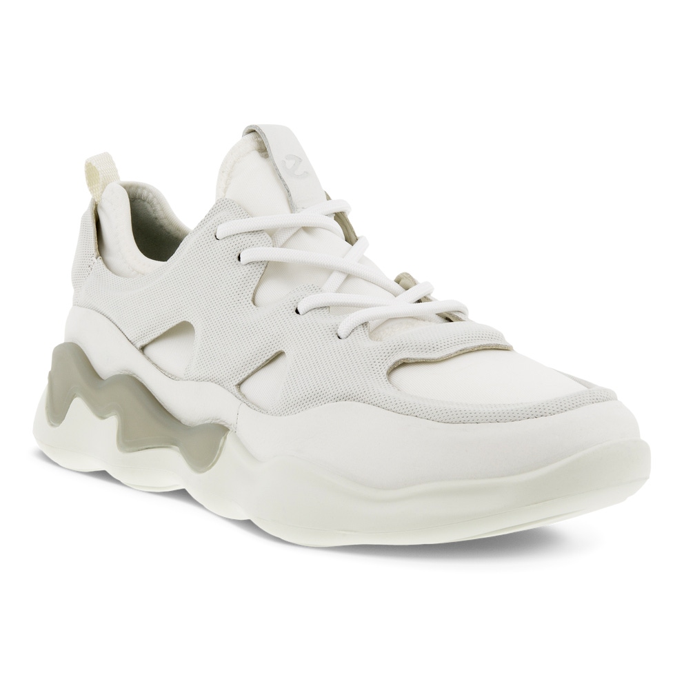 Women's ECCO® Elo Leather Sneaker - White - Main