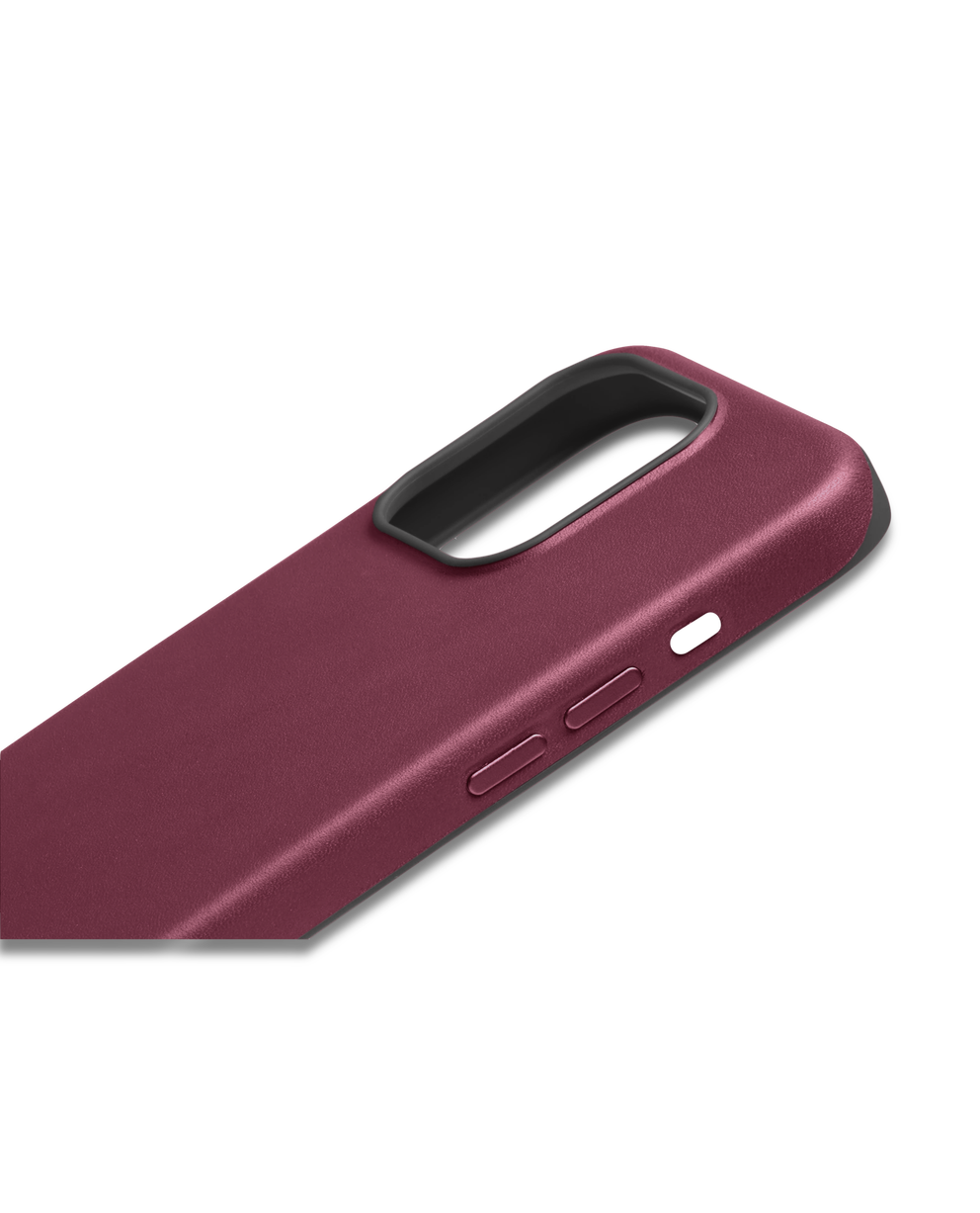 ECCO® X Bellroy 6.1" 15 Pro coques de téléphone en cuir - Rouge - Detail-1