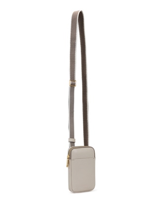 ECCO® Leather Phone Bag - Beige - Main