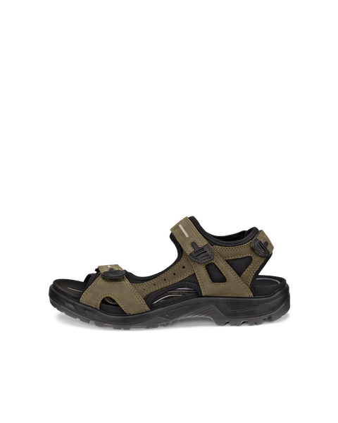 Ecco sandals mens green on sale