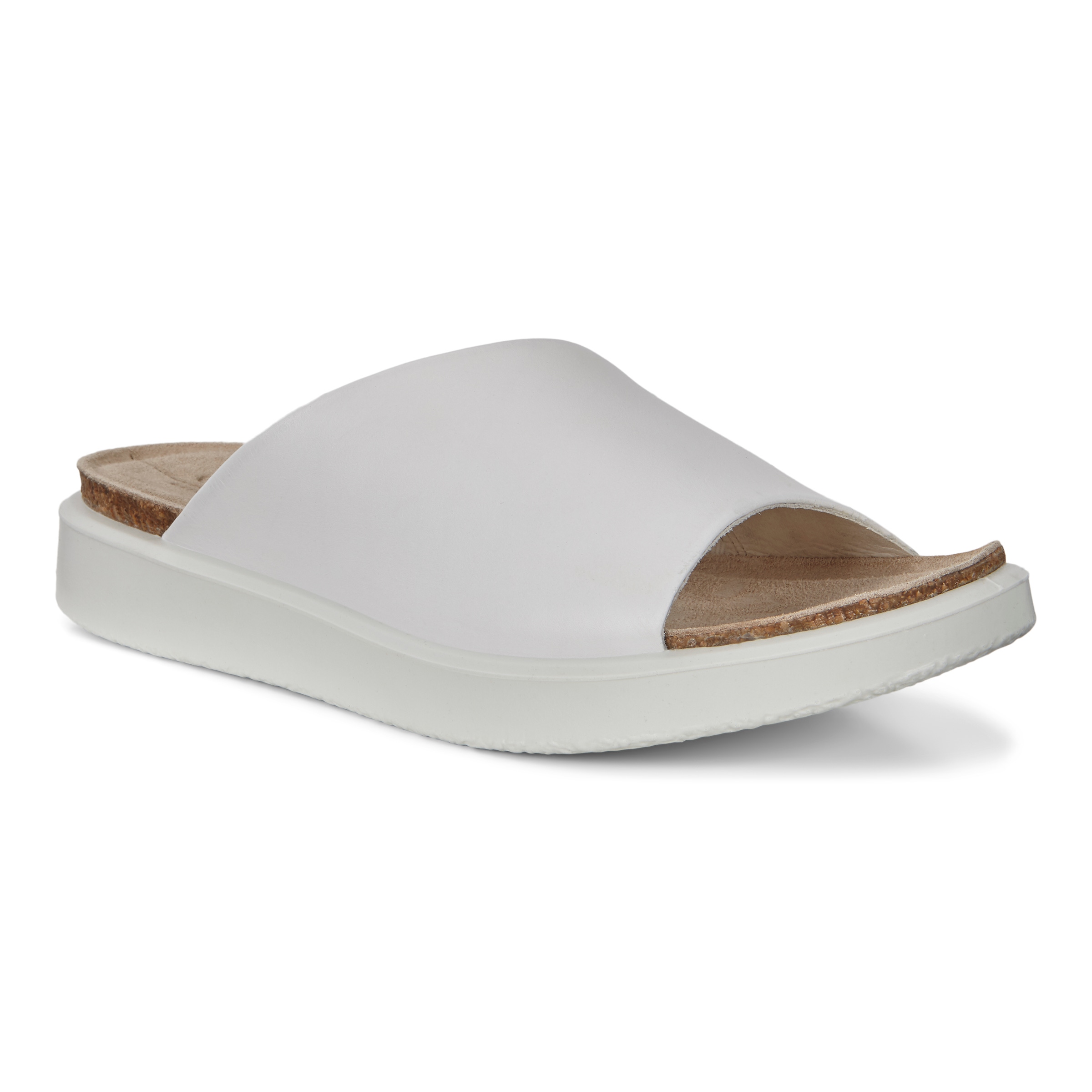 ECCO Corksphere Women's Slip-on Sandals - White - Main