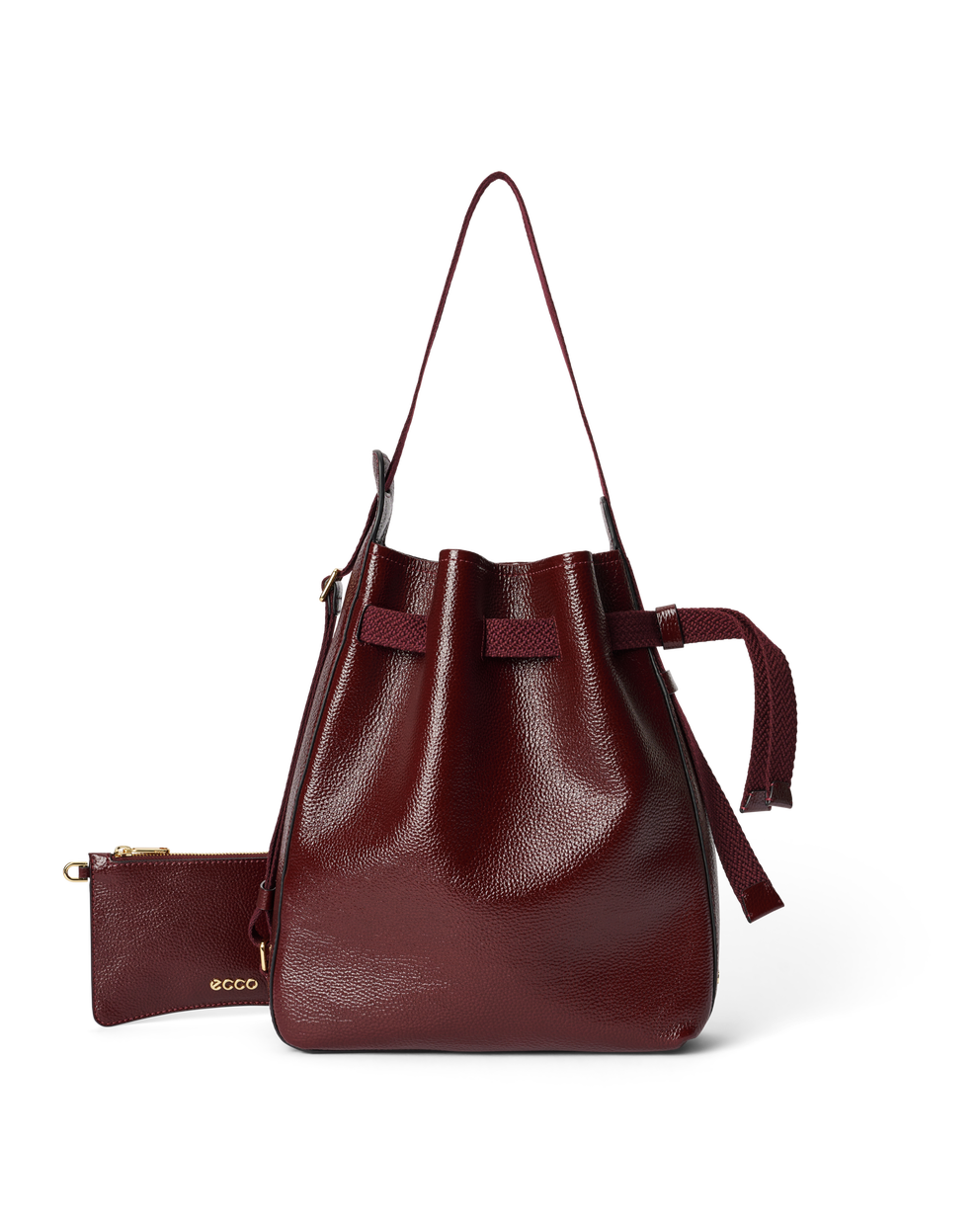 ECCO® Sail sac hobo en cuir - Rouge - Main